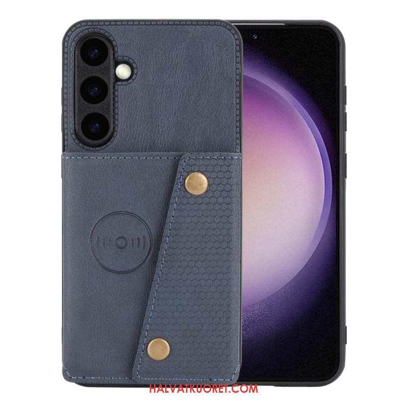 Kuori Samsung Galaxy S26 Plus Nahkakuvioinen Korttikotelo