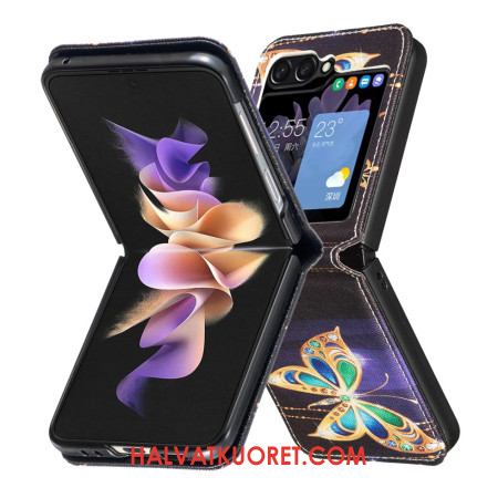 Kuori Samsung Galaxy Z Flip 7 Fe Jalokivikoristeinen Perhonen Suojakuori