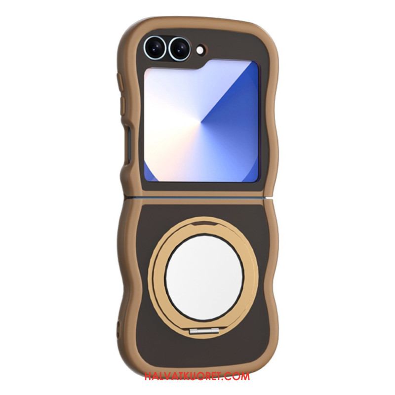 Kuori Samsung Galaxy Z Flip 7 Fe Pyörivä Jalusta Ja Sisäänrakennettu Peili