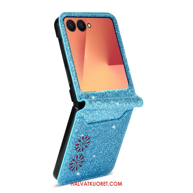 Kuori Samsung Galaxy Z Flip 7 Kimaltava Korttiteline