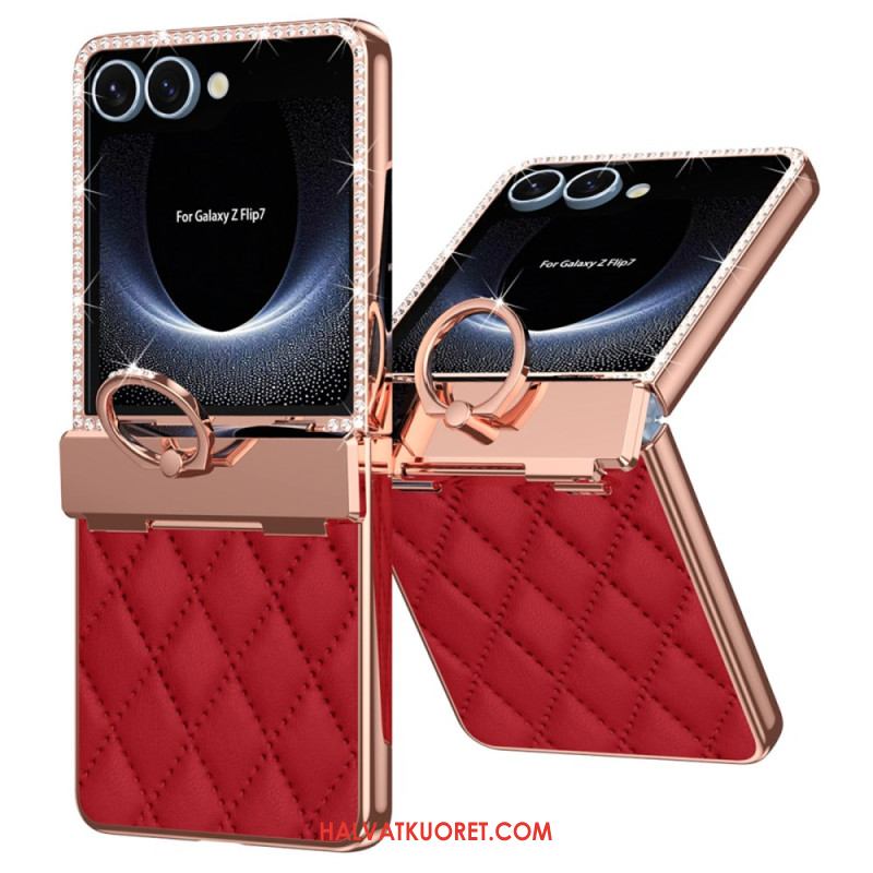 Kuori Samsung Galaxy Z Flip 7 Sormusteline Ja Strassikoriste