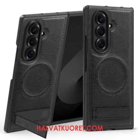 Kuori Samsung Galaxy Z Fold 7 Magsafe-nahkaefekti Ja Jalusta