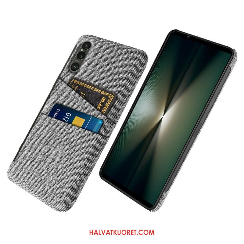 Kuori Sony Xperia 1 Vii Kangasefektikorttikotelo