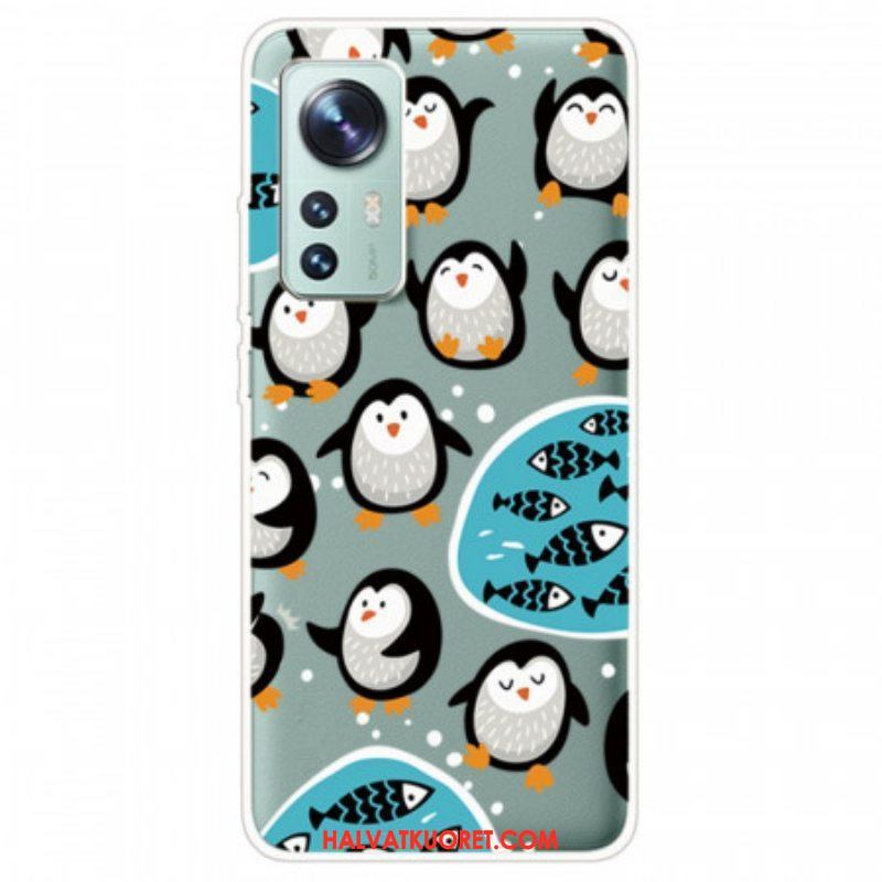 Kuori Xiaomi 12 / 12X Pingviinit Ja Kalat
