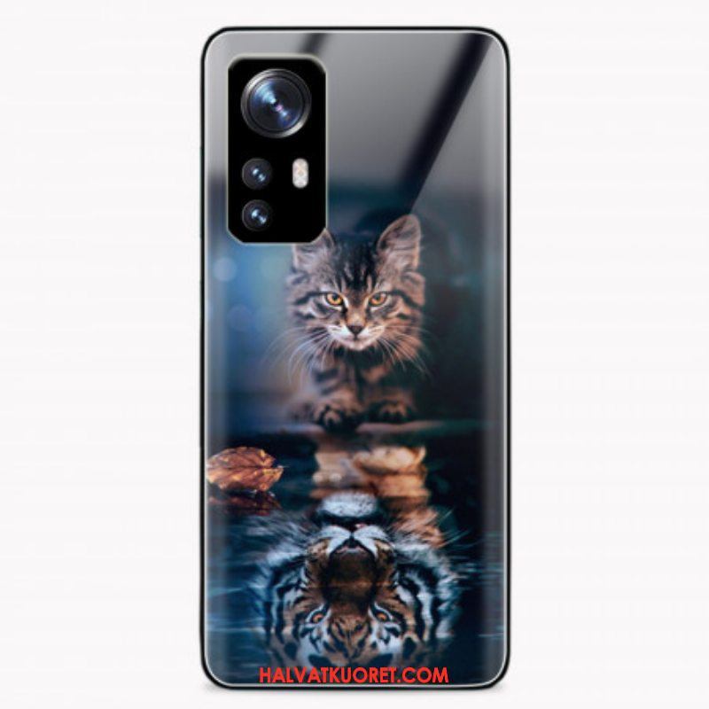 Kuori Xiaomi 12 Pro Watchful Cat Karkaistu Lasi