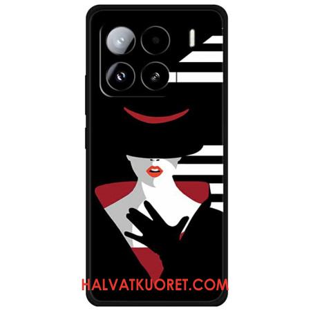 Kuori Xiaomi 15 Pro Mustahattuinen Nainen Suojakuori
