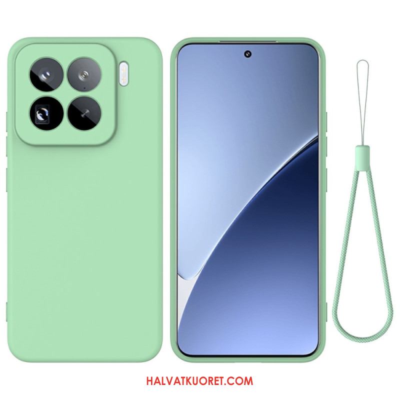 Kuori Xiaomi 15 Pro Nestemäisestä Silikonista Valmistettu Avainnauha