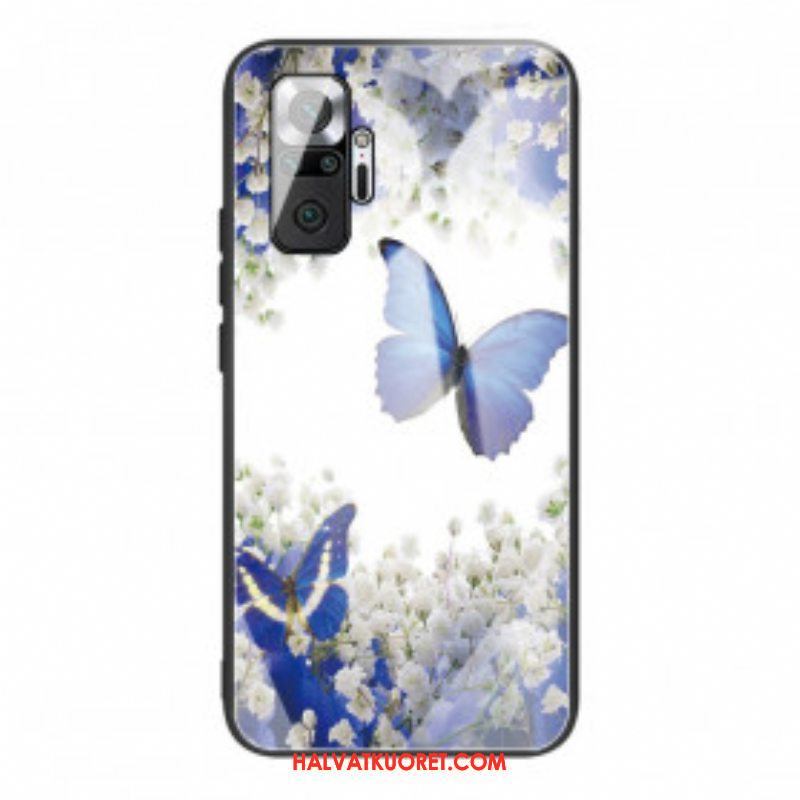Kuori Xiaomi Redmi Note 10 Pro Butterflies Design Karkaistu Lasi