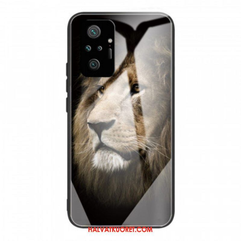 Kuori Xiaomi Redmi Note 10 Pro Lion Head Karkaistu Lasi