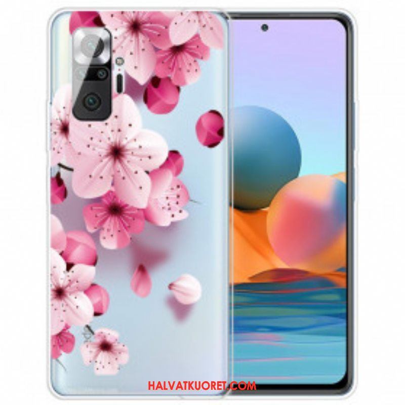 Kuori Xiaomi Redmi Note 10 Pro Pienet Vaaleanpunaiset Kukat