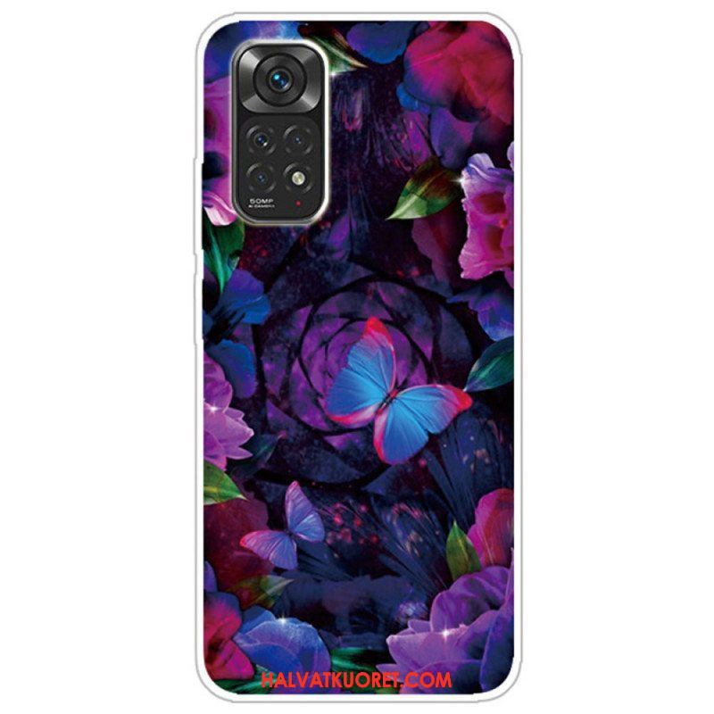 Kuori Xiaomi Redmi Note 11 / 11S Muunnelma Perhosia