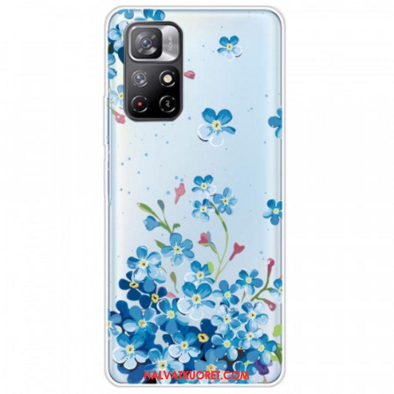 Kuori Xiaomi Redmi Note 11 Pro Plus 5G Kimppu Sinisiä Kukkia