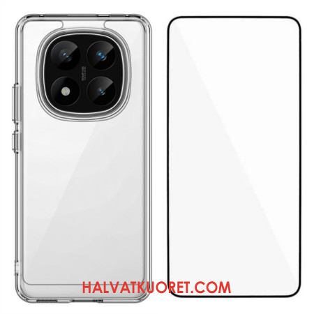 Kuori Xiaomi Redmi Note 14 Pro 5g Kirkas Kokonaan Karkaistusta Lasista Valmistettu Näytönsuoja Suojakuori