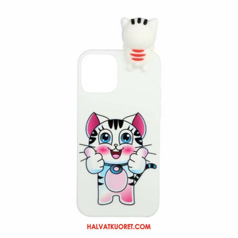 Kuori iPhone 13 Mini 3d-kissa Hauskaa