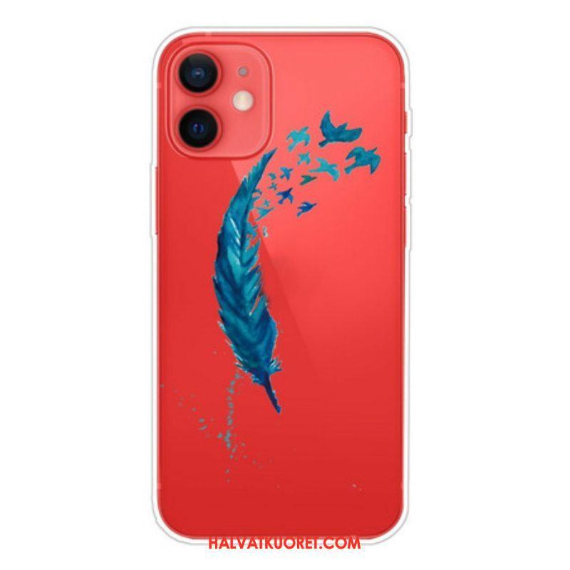 Kuori iPhone 13 Mini Kaunis Sininen Sulka