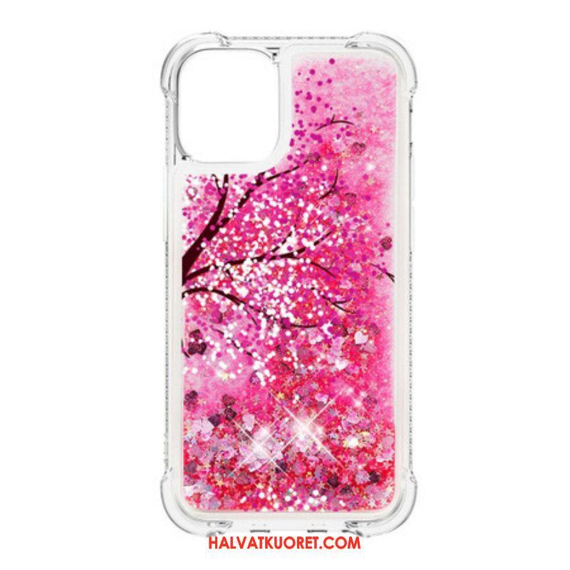 Kuori iPhone 13 Pro Glitter Tree
