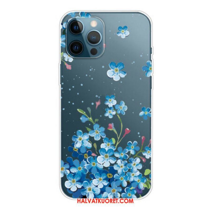 Kuori iPhone 13 Pro Kimppu Sinisiä Kukkia