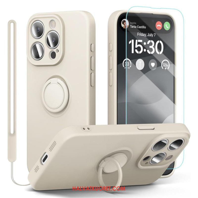 Kuori iPhone 16 Pro Nestemäinen Silikonihihna