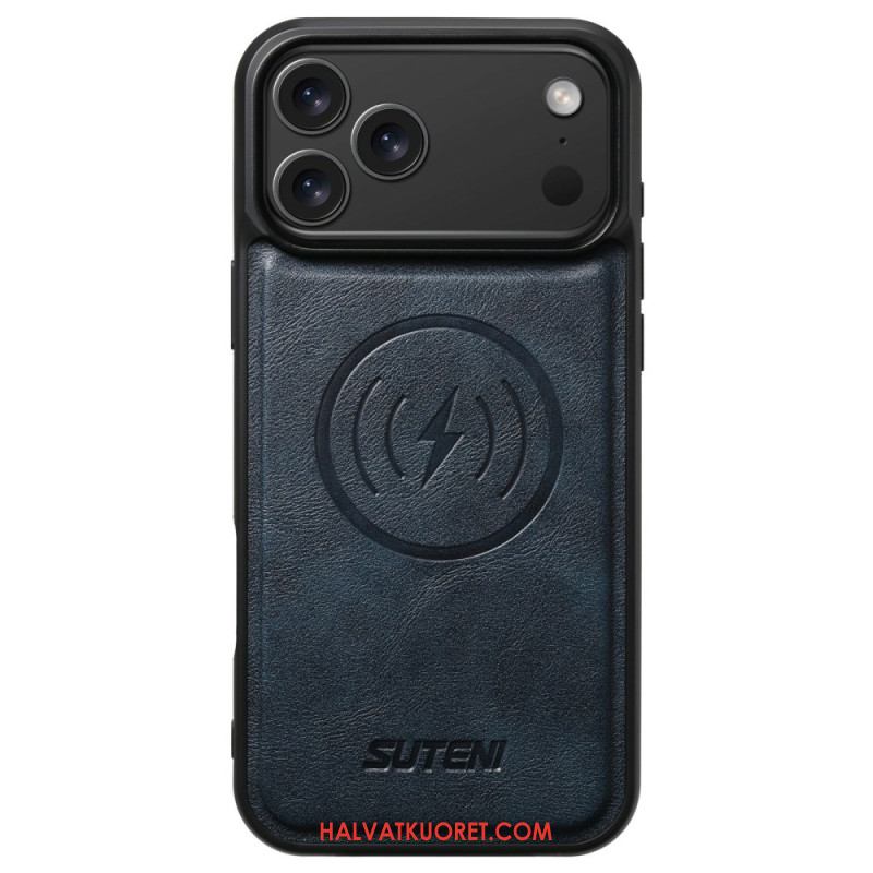 Kuori iPhone 17 Pro Magsafe-yhteensopiva Vintage-nahkaefekti