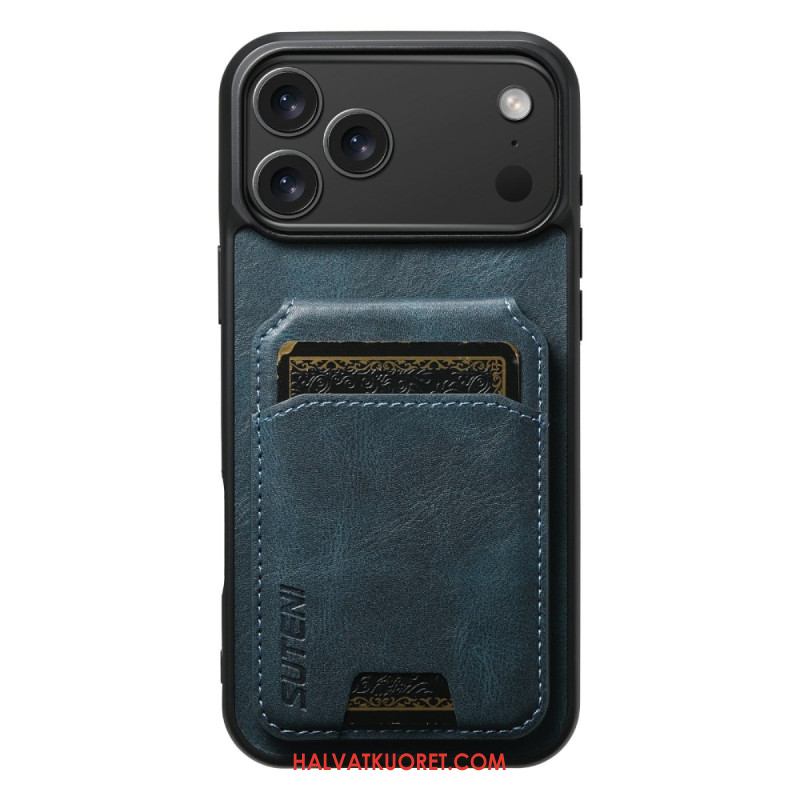 Kuori iPhone 17 Pro Max Vahakuvioitu Korttikotelo Suteni