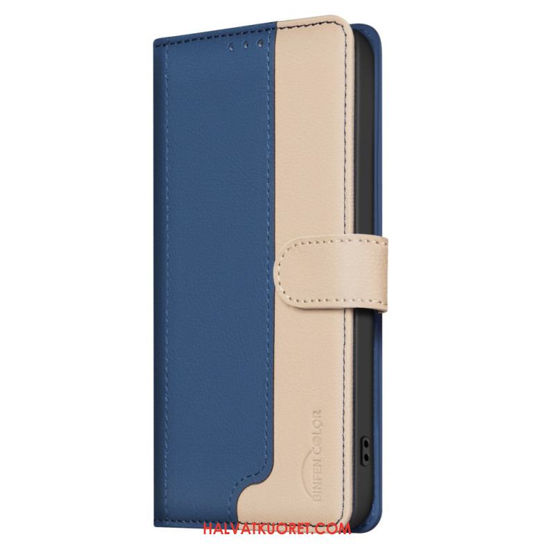 Lederhüllen Xiaomi Redmi Note 14 Pro 5g Handyhülle Binfen Color Zweifarbig