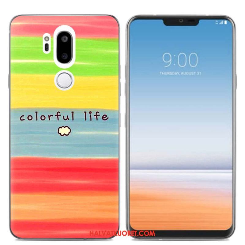 Lg G7 Thinq Kuoret Sarjakuva Pehmeä Neste Monivärinen, Lg G7 Thinq Kuori Suojaus Silikoni