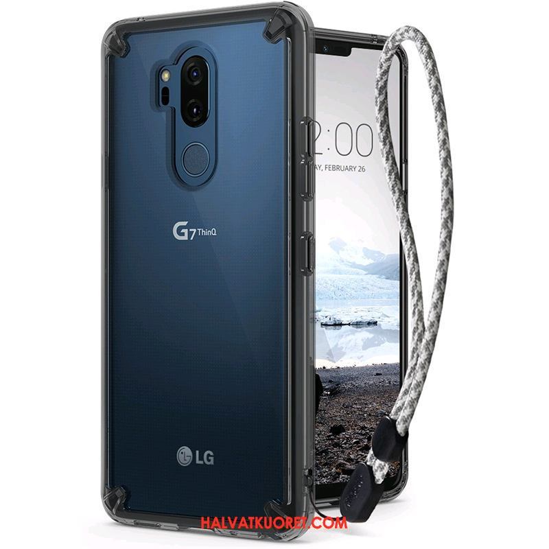 Lg G7 Thinq Kuoret Suojaus Läpinäkyvä Murtumaton, Lg G7 Thinq Kuori Uusi Harmaa