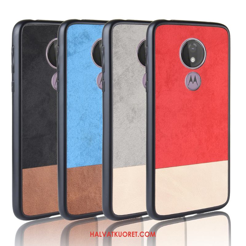 Moto G7 Play Kuoret Cowboy Värisävyt All Inclusive, Moto G7 Play Kuori Kotelo Punainen