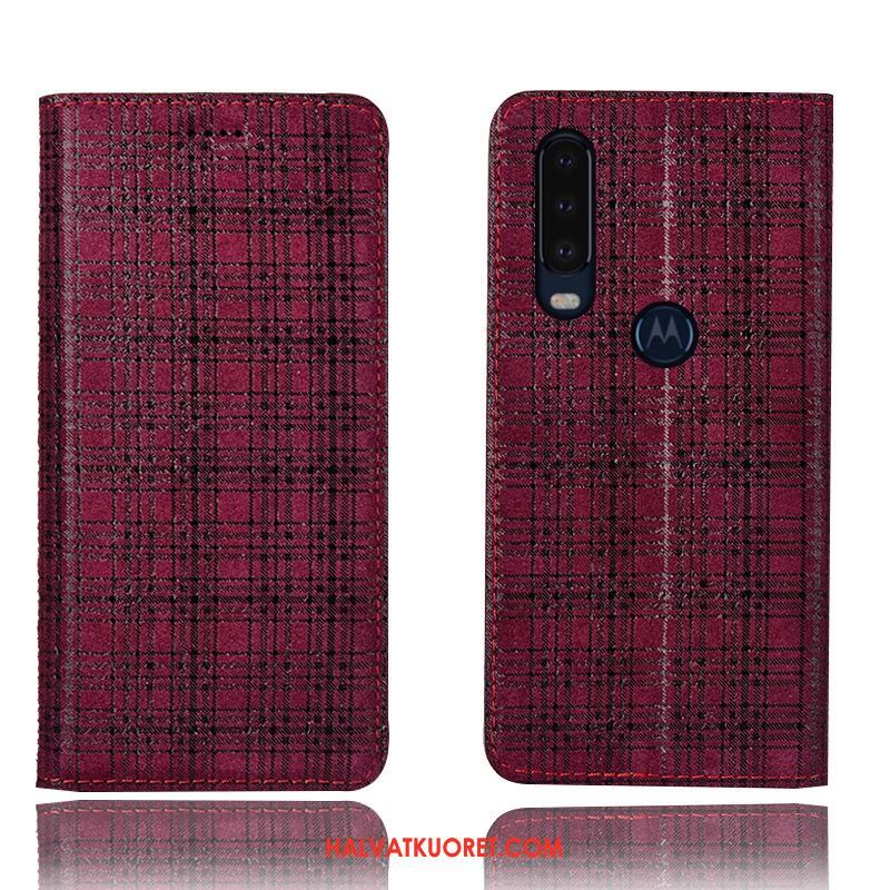 Motorola One Action Kuoret Punainen Puhelimen Suojaus, Motorola One Action Kuori Murtumaton