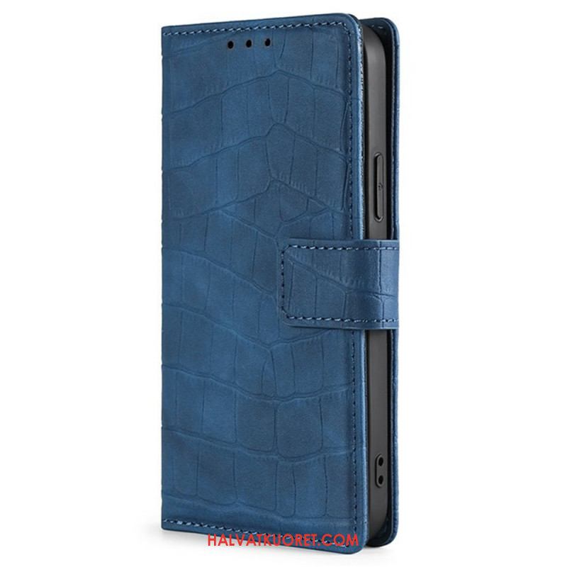 Nahkakotelo Oneplus 15 Krokotiilikuvioinen