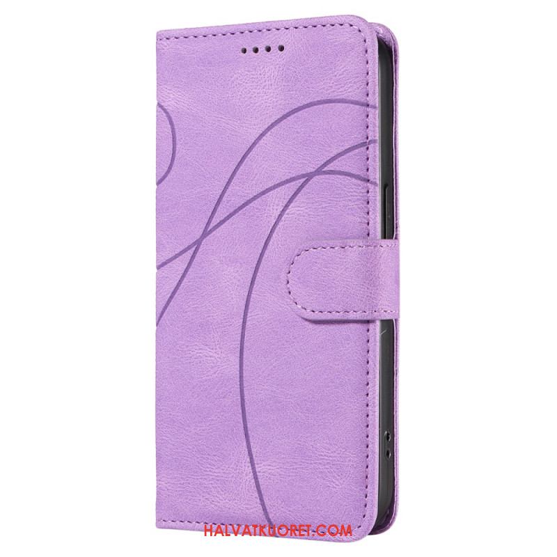 Nahkakotelo Oneplus Nord 4 Aaltoileva Viiva