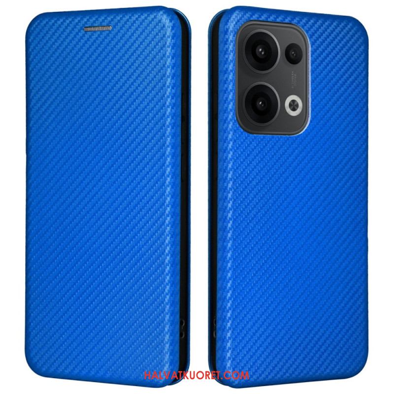 Nahkakotelo Oppo Reno 13 5g Hiilikuitu