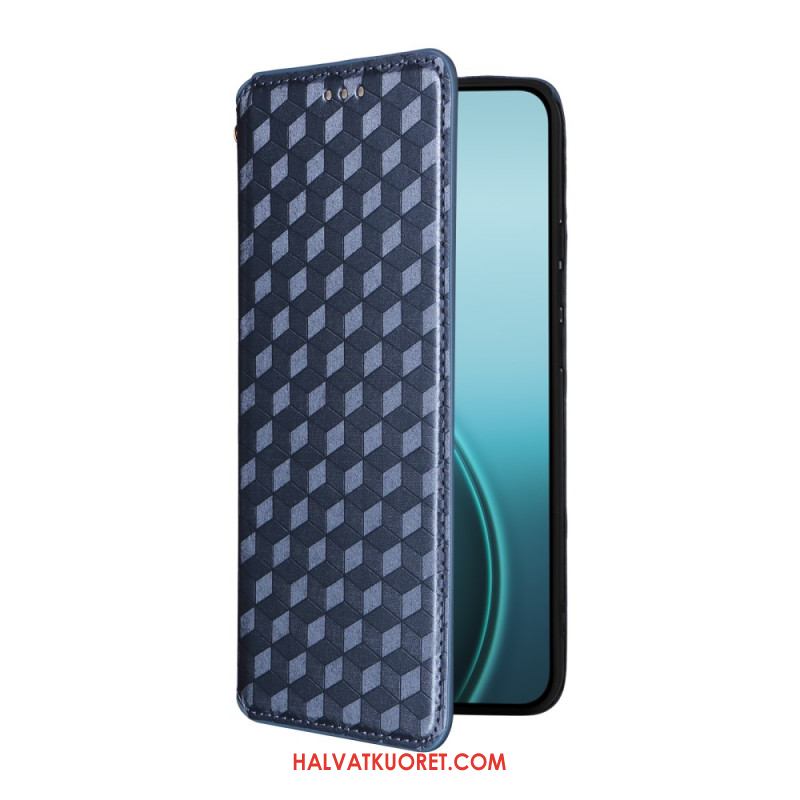 Nahkakotelo Oppo Reno 14 Pro 5g Kiiltävä Timanttikuvio Suojakuori