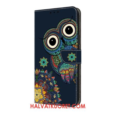 Nahkakotelo Samsung Galaxy A17 4g / 5g Mandala-pöllö