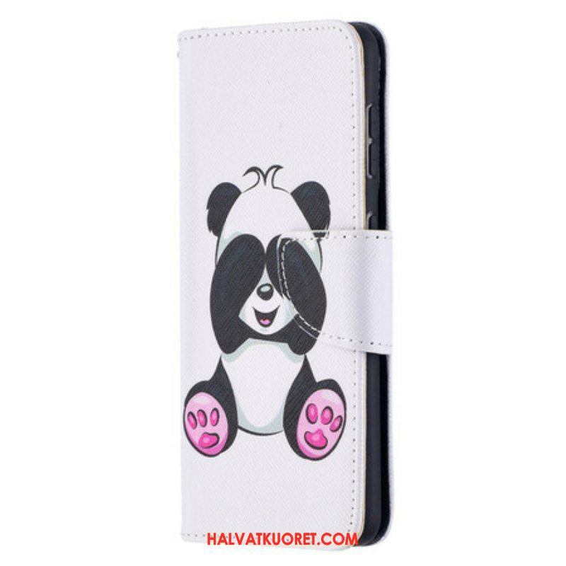 Nahkakotelo Samsung Galaxy S21 5G Panda Hauskaa