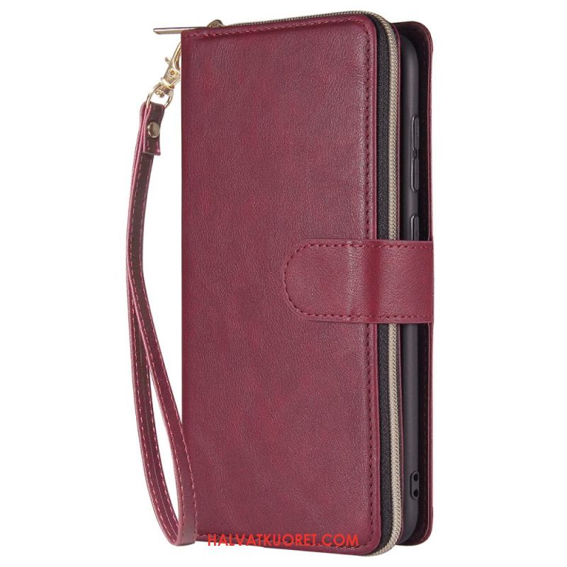 Nahkakotelo Samsung Galaxy S25 5g Edge Lompakko Ja Pussukka