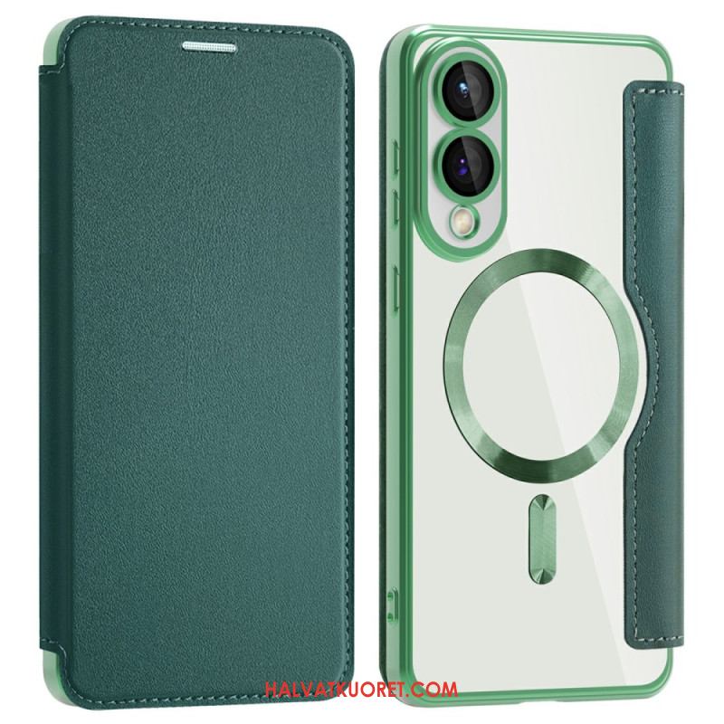 Nahkakotelo Samsung Galaxy S25 5g Edge Puhelinkuoret Magsafe-yhteensopiva Rfid-suojauksen Kanssa