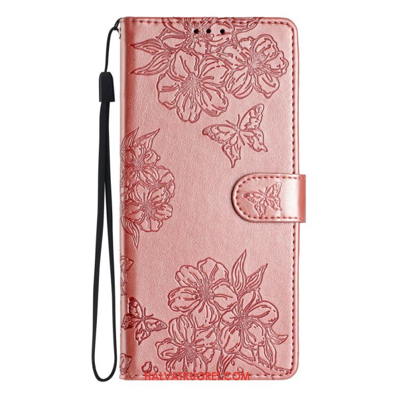 Nahkakotelo Samsung Galaxy S25 Ultra 5g Kirsikankukat