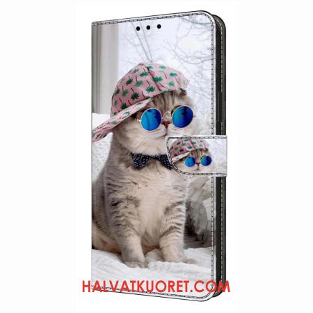 Nahkakotelo Samsung Galaxy S26 Plus Kissa Hatussa