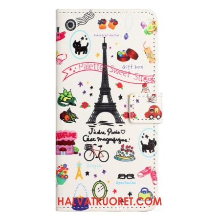 Nahkakotelo Samsung Galaxy S26 Rakastan Pariisia