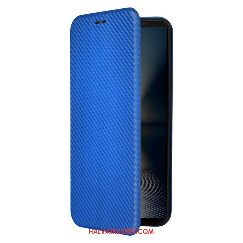 Nahkakotelo Sony Xperia 1 Vii Hiilikuitu