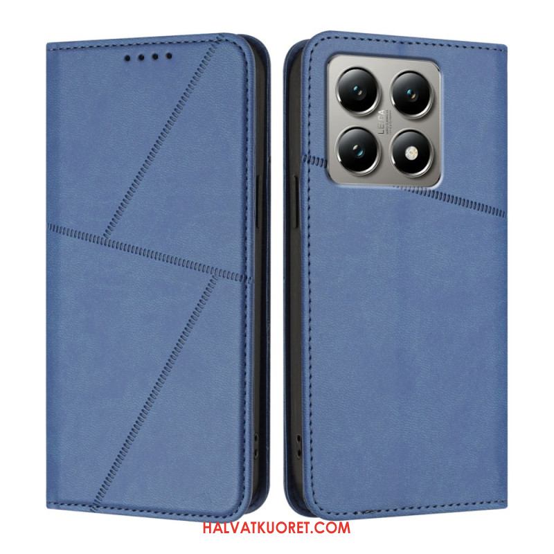 Nahkakotelo Xiaomi 15t Viivat Suojakuori