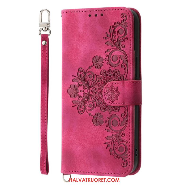 Nahkakotelo Xiaomi 17 Pro Max Pitsi Hihnalla Ja Olkahihnalla