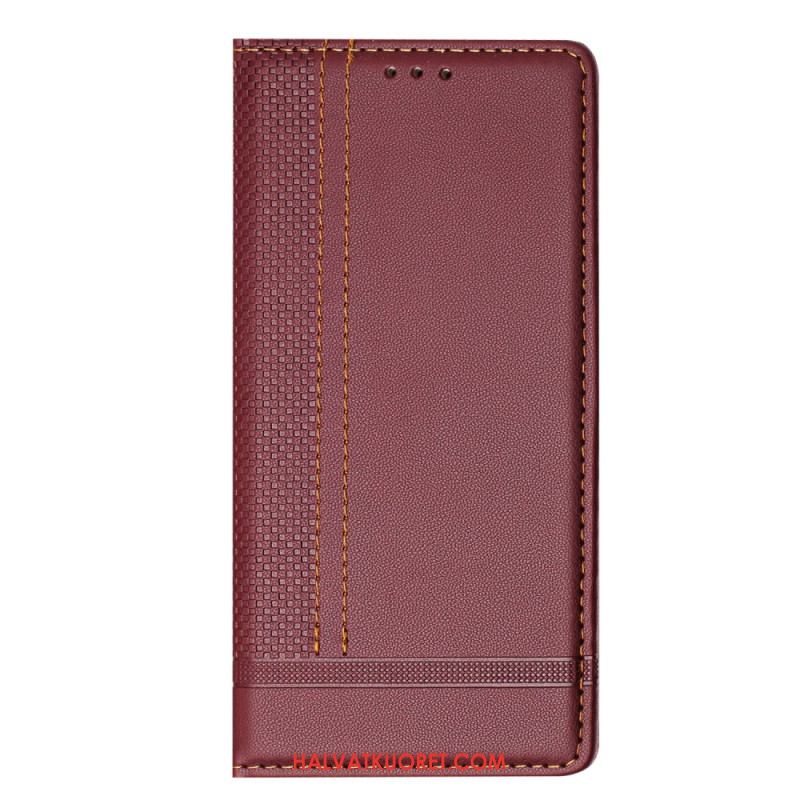 Nahkakotelo Xiaomi 17 Pro Ruudukkokuvio