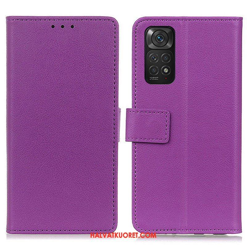 Nahkakotelo Xiaomi Redmi Note 11 / 11S Premium Lychee Faux Leather