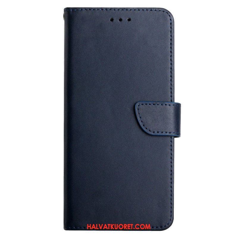 Nahkakotelo Xiaomi Redmi Note 12 5G Aitoa Nappan Nahkaa