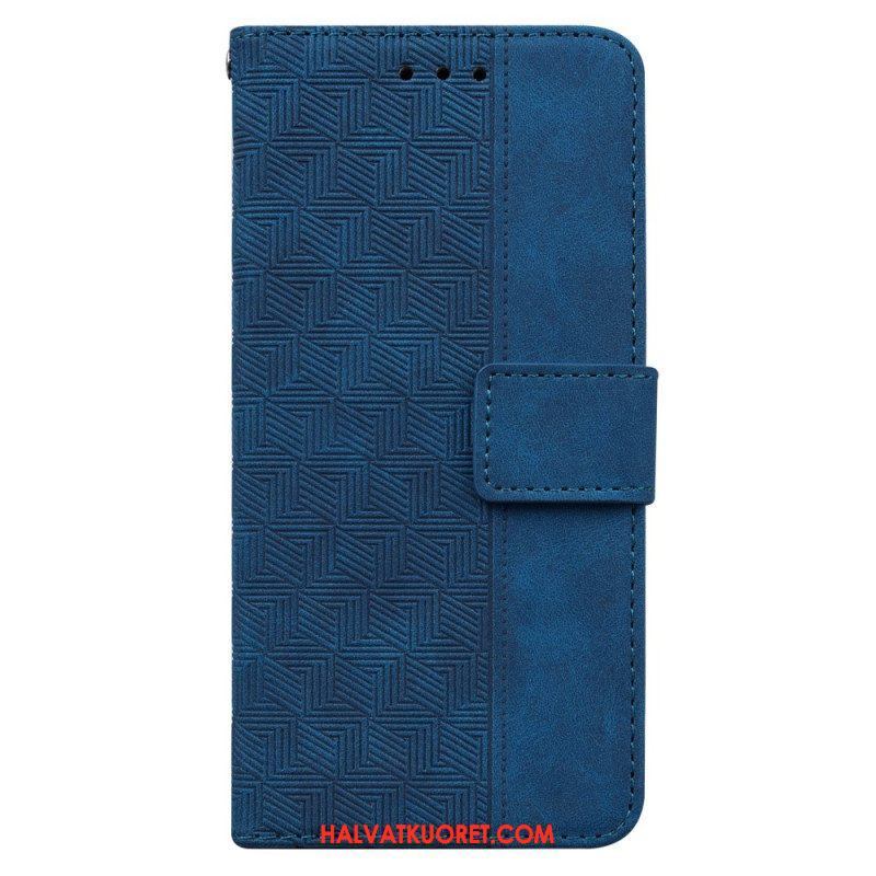 Nahkakotelo Xiaomi Redmi Note 12 5G Suojaketju Kuori Hihnallinen Kuvio