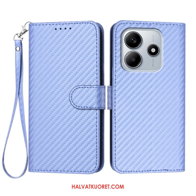 Nahkakotelo Xiaomi Redmi Note 14 5g Hiilikuitu