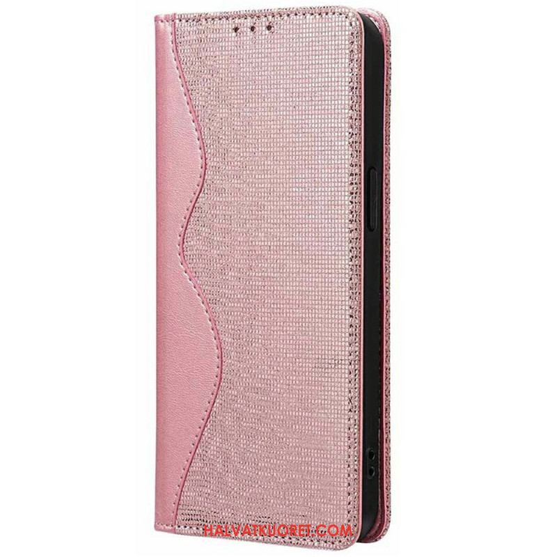 Nahkakotelo Xiaomi Redmi Note 14 Pro 5g Puhelinkuoret Rfid-suojattu Aaltoileva Kuvio