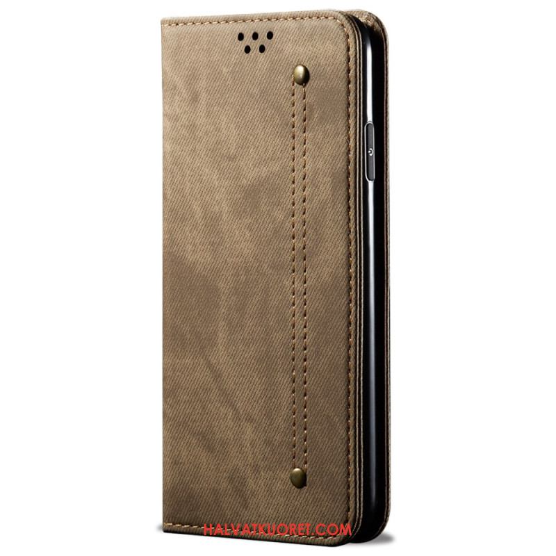 Nahkakotelo Xiaomi Redmi Note 14s Farkkukangas